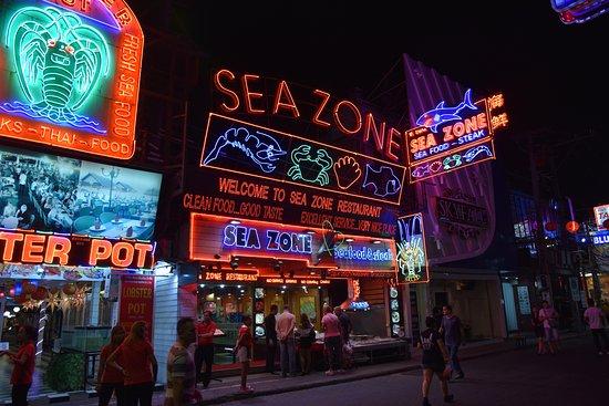 Rue piétonne de Pattaya